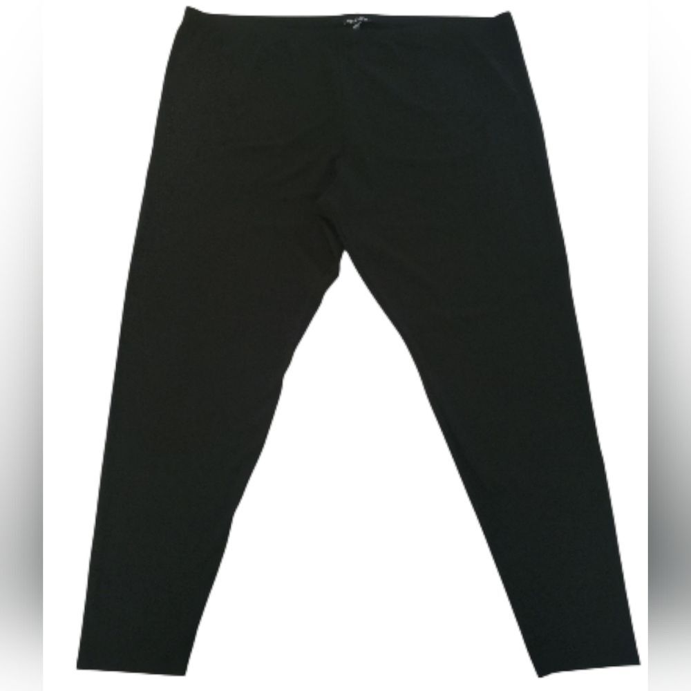 Eileen Fisher Stretch Jersey Knit Ankle Black Legging 3X